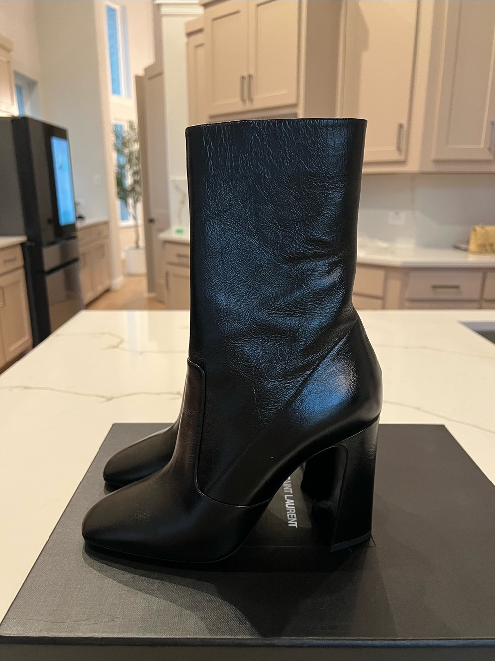 NEW Saint Laurent Maddie Mid-Calf Boot - Size 40
